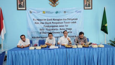Pembayaran Ganti Kerugian dan Pelepasan Hak atas Obyek Pengadaan Tanah untuk Pembangunan Jalan Tol